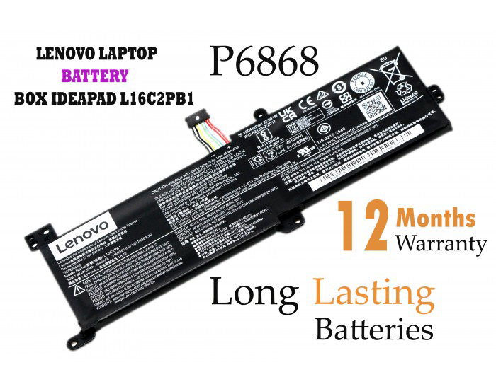 LENOVO LAPTOP BATTERY BOX IDEAPAD L16C2PB1 (2 CELLS)